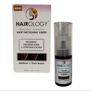 Hairology Keratin Brown Hair Thickening Fibers
